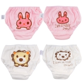 Closecret Kids Series Baby Underwear Little Girls' & Boys' Cotton Bloomers Panties (Pack of 4)  