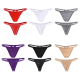 Closecret Wome's Sexy Panties Cotton Thongs Pack of 6pcs G-string in 6 Colors