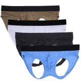 Nightaste Male Underwear Hollow-Out Hip Buttock Athletic Supporter JockStrap Thong
